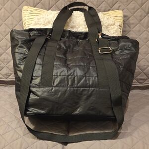 Wild Fable Black Quilted Tote Weekender Bag